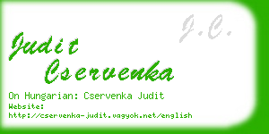 judit cservenka business card